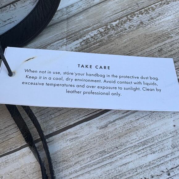 Rebecca Minkoff Blythe Belt Bag Purse Black Patent Leather Shearling NEW - Picture 12 of 17